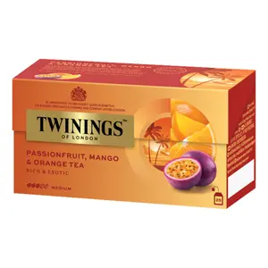 Trà Chanh Dây, Xoài & Cam, Passionfruit, Mango & Orange Tea, 25 Túi Trà (50g) - TWININGS